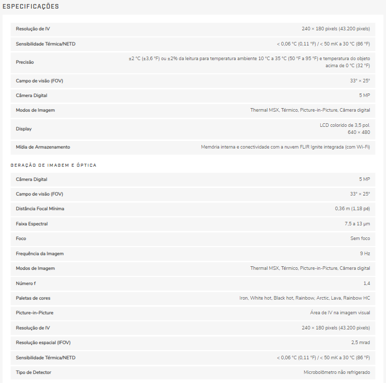 Câmera Térmica Flir E6 Pro