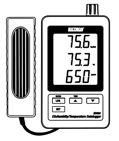 Registrador-de-Dados CO₂ Extech SD800