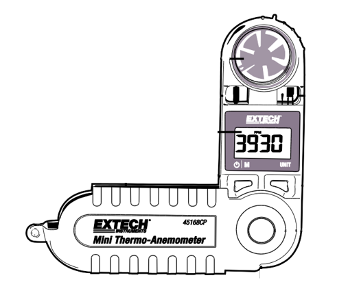 Mini Termo-Anemômetro Extech 45168CP