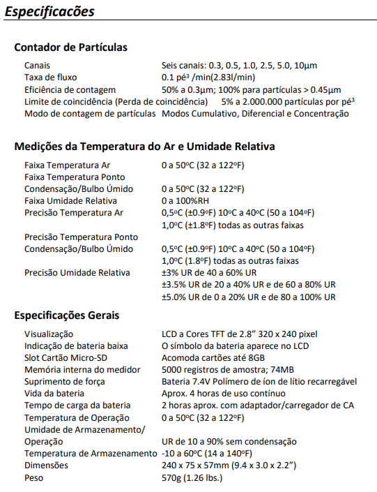 Contador de Partículas Extech VPC300